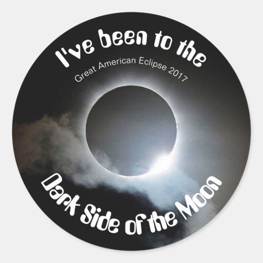 Grote Amerikaanse Eclipse Sticker (Voorkant)