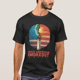 Grote Amerikaanse Stop-met-Roken-bewustwording T-shirt