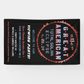 Grote Amerikaanse totale Zonneclipse-kijkpartij Spandoek (Horizontaal)