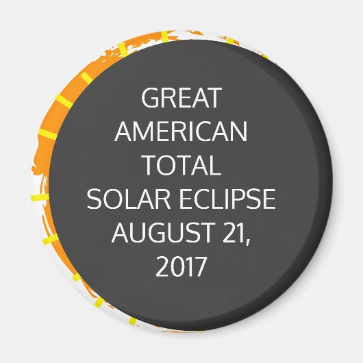 Grote Amerikaanse totale zonnecrisis aanpasbaar Magneet (Voorkant)