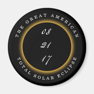 Grote Amerikaanse Totale ZonneVerduistering 2017 Magneet