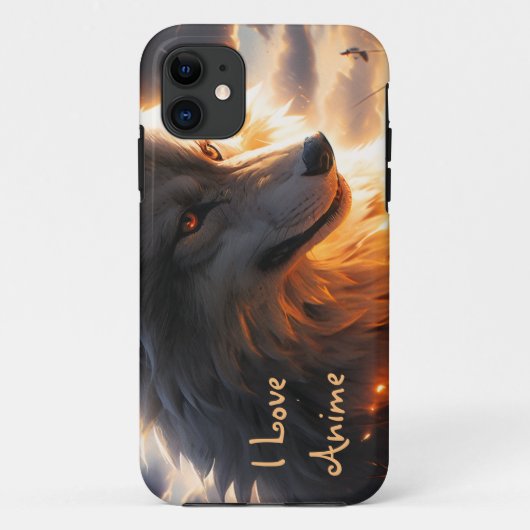 Grote anime wolf Case-Mate iPhone case (Achterkant)