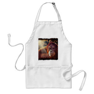Grote ape Orangutan Wildlife Animal Lovers Standaard Schort
