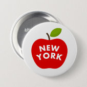 Grote appel, New York Ronde Button 7,6 Cm (Voorkant /achterkant)