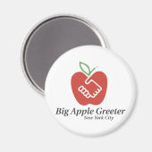 Grote Apple Greeter, Inc. Magneet (Voorkant / Achterkant)