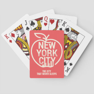 Grote Apple New York City Modern Pokerkaarten