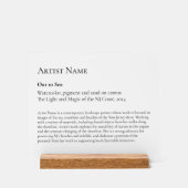 Grote Art Gallery Art Exhibit Plaques Acryl Bord (Voorkant)