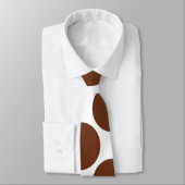 Grote Auburn Polka Dots op wit Stropdas (Gebonden)