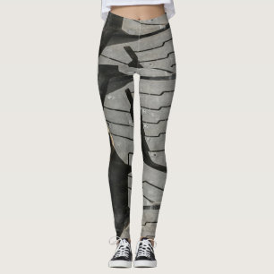 Grote Automotive Auto oude banden Black Road trips Leggings