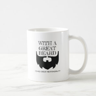Grote baard krijgt een grote verantwoordelijkheid koffiemok