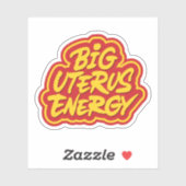 Grote baarmoederenergie sticker (Vel)