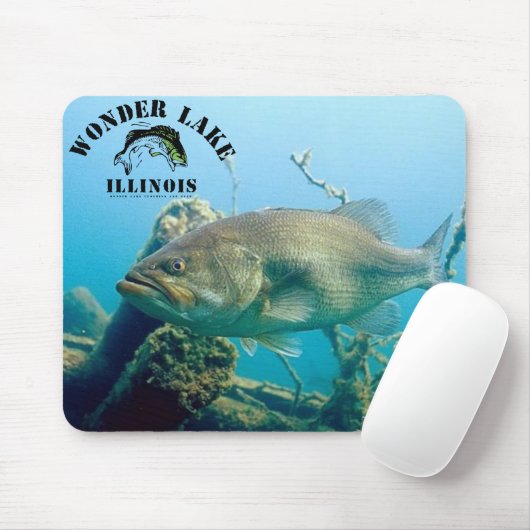 grote baars Mousepad Muismat (Met muis)