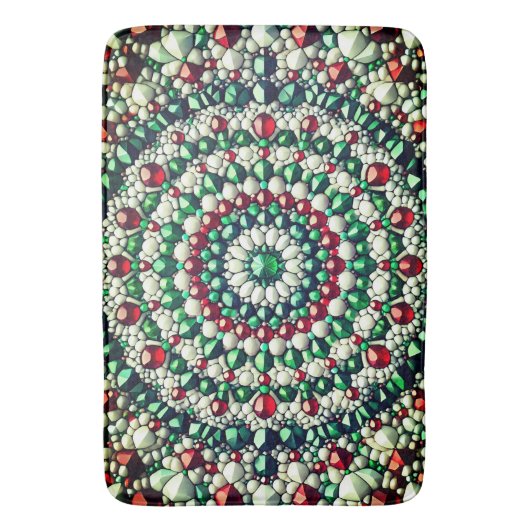 Grote badmat met Italiaanse kleuren (Voorkant Verticaal)