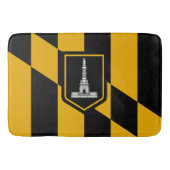 Grote badmat met vlag van Baltimore (Voorkant)