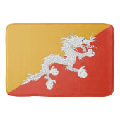 Grote badmat met vlag van Bhutan (Voorkant)