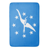 Grote badmat met vlag van Corpus Christi (Voorkant Verticaal)