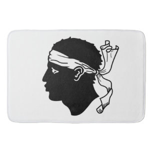 Grote badmat met vlag van Corsica