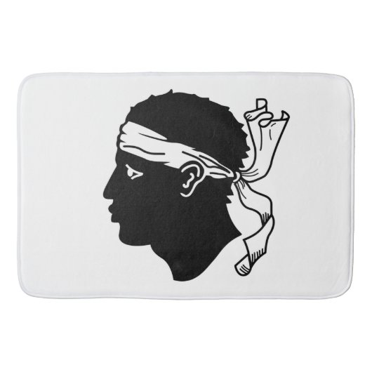 Grote badmat met vlag van Corsica (Voorkant)