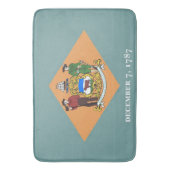 Grote badmat met vlag van Delaware, Verenigde Stat (Voorkant Verticaal)