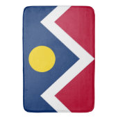 Grote badmat met vlag van Denver, Verenigde Staten (Voorkant Verticaal)