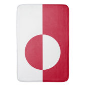 Grote badmat met vlag van Groenland (Voorkant Verticaal)