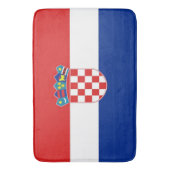 Grote badmat met vlag van Kroatië (Voorkant Verticaal)
