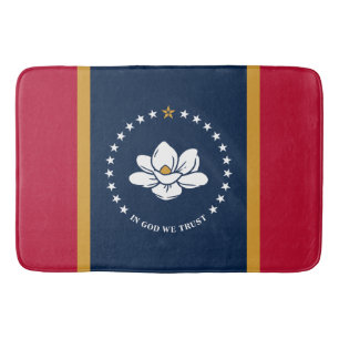 Grote badmat met vlag van Mississippi, VS
