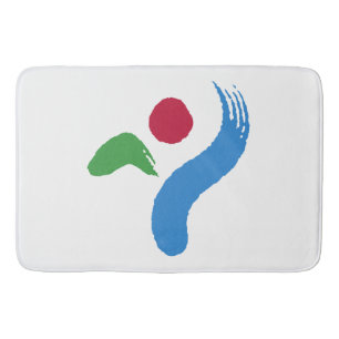 Grote badmat met vlag van Seoul, Zuid-Korea