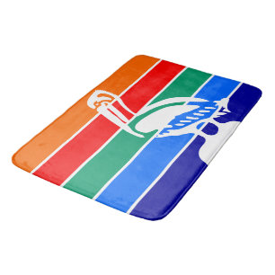 Grote badmat met vlag van St. Petersburg