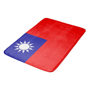 Grote badmat met vlag van Taiwan