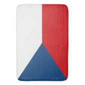 Grote badmat met vlag van Tsjechië (Voorkant Verticaal)