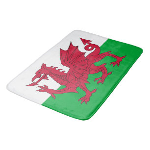 Grote badmat met vlag van Wales