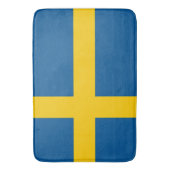 Grote badmat met vlag van Zweden (Voorkant Verticaal)