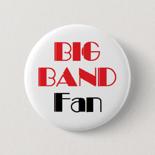 grote bandfan ronde button 5,7 cm