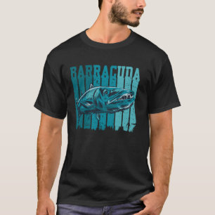 Grote Barracuda Cuda Vissen Wilde Natuur Zoutwater T-shirt