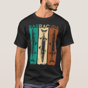 Grote Barracuda Cuda Vissen Wilde Zoutwater Fi T-shirt