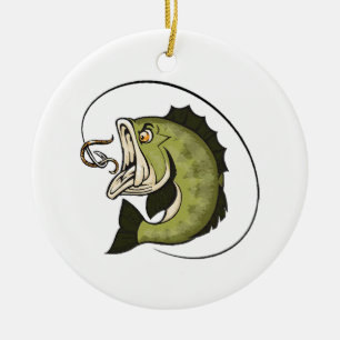 Grote Bas Mond Keramisch Ornament