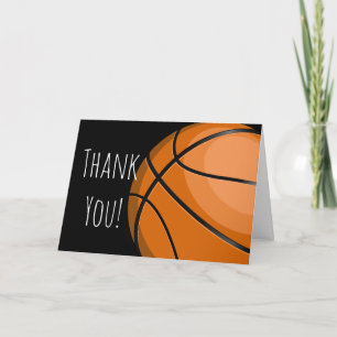 Grote basketbal bal Custom Dank u Bedankkaart