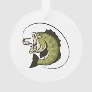 Grote Bass Mond Ornament