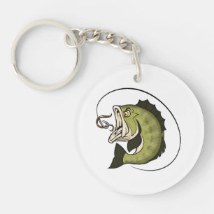 Grote Bass Mond Sleutelhanger