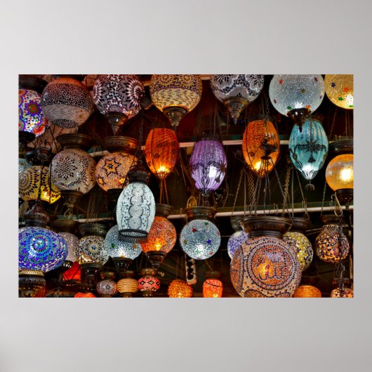 Grote Bazaar in Istanbul, Turkey Poster (Voorkant)