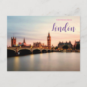 Grote Beiaard Londen Engeland Reisansichtkaart  Briefkaart