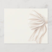 Grote Beige Bow Boho Sweet 16 Save the Date (Achterkant)