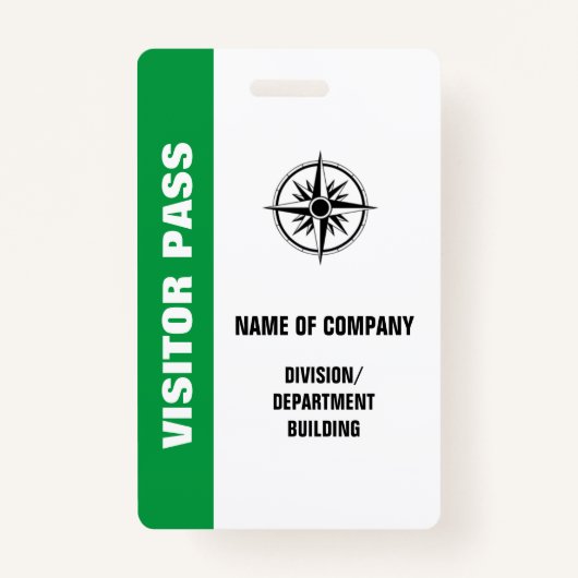 GROTE BEZOEKERSBADGE BADGE (Voorkant)