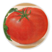 grote BIG juicy tomato Keramische Knop (Voorkant)