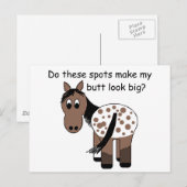 Grote billen Appaloosa Briefkaart (Voorkant / Achterkant)