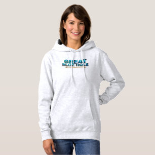Grote Blauwe Gat Belize Diepe Oceaansinkholte Wond Hoodie