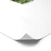 Grote blauwe haron en palmboom poster (Hoek)