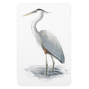 Grote Blauwe Heron Flexi Magnet Magneet