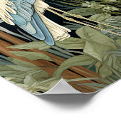 Grote Blauwe Heron  Stijl Poster (Hoek)